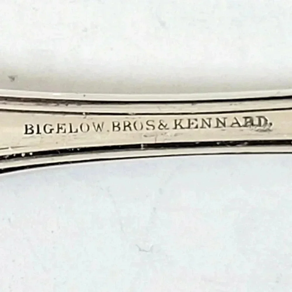 Bigelow Bros. & Kennard Nut Picks Set of 12 Antique 1853 Monogrammed 5